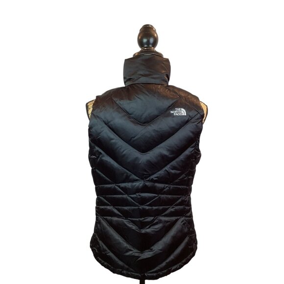 The North Face Womens 550 Down Puffer Vest Medium Black Nylon - Picture 4 of 12